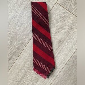 Red Striped Native American Tie 1930's 1940's the chief hand loomea indian